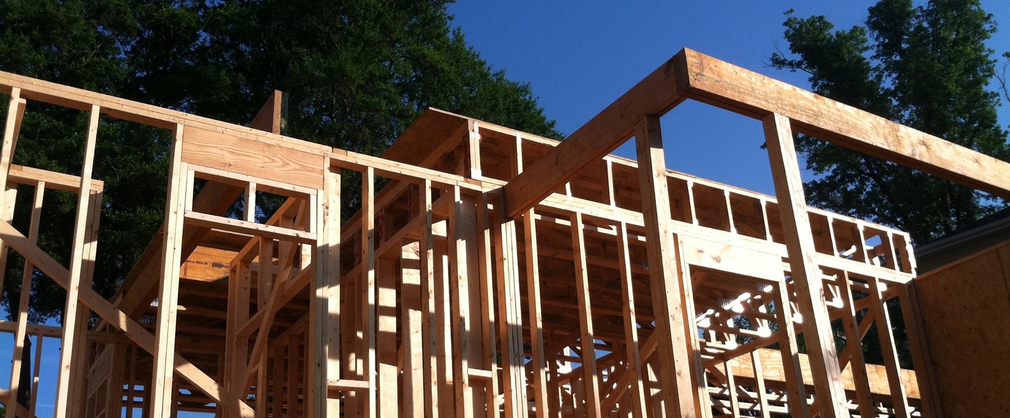 Building Frame on Sunny Day Building Frame on Sunny Day