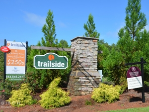 trails edge court home neighborhood sign