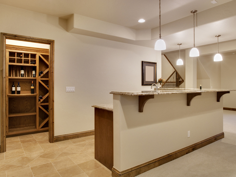 bar in basement