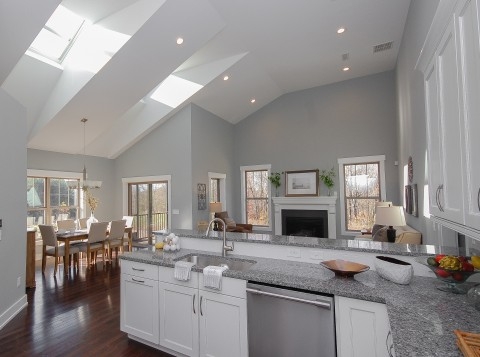 Kitchen in model zero energy home